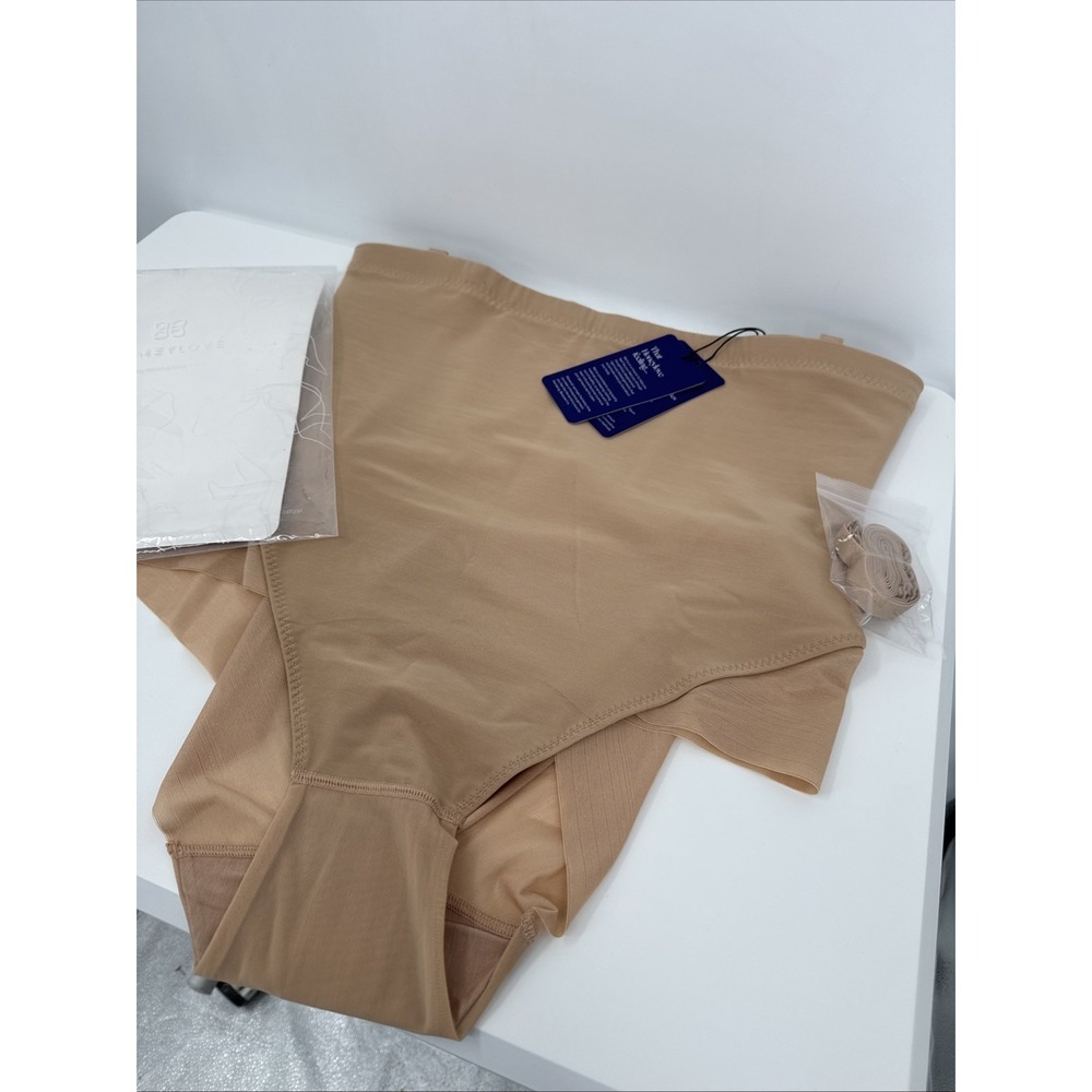 Honeylove SuperPower Brief High Waist Shapewear NWT Sand 1X compression bridal